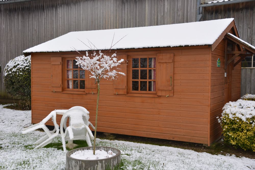 chalet enneigé haras sainte eugénie
